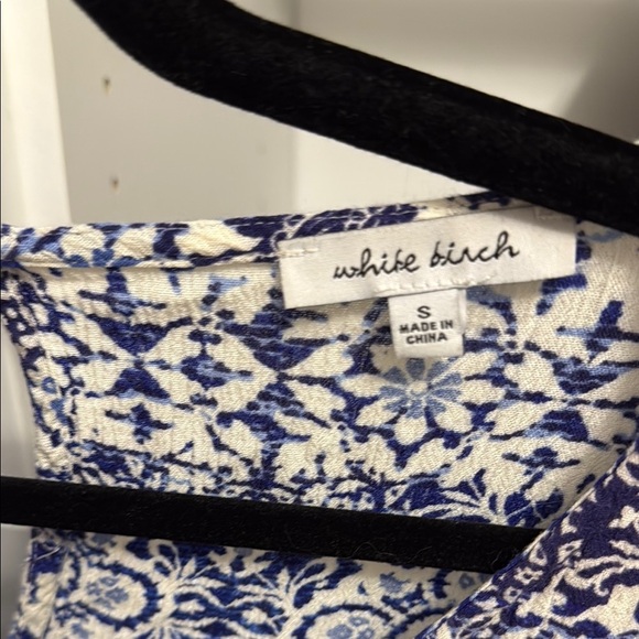 White Birch Blue and White Floral Jumpsuit - Picture 3 of 4